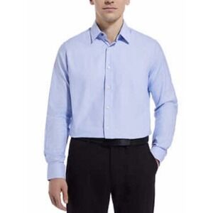 DUCHAMP LONDON Men's Blue Tiny Diamond Pattern Button Down Shirt 16.5/L 42 NWT